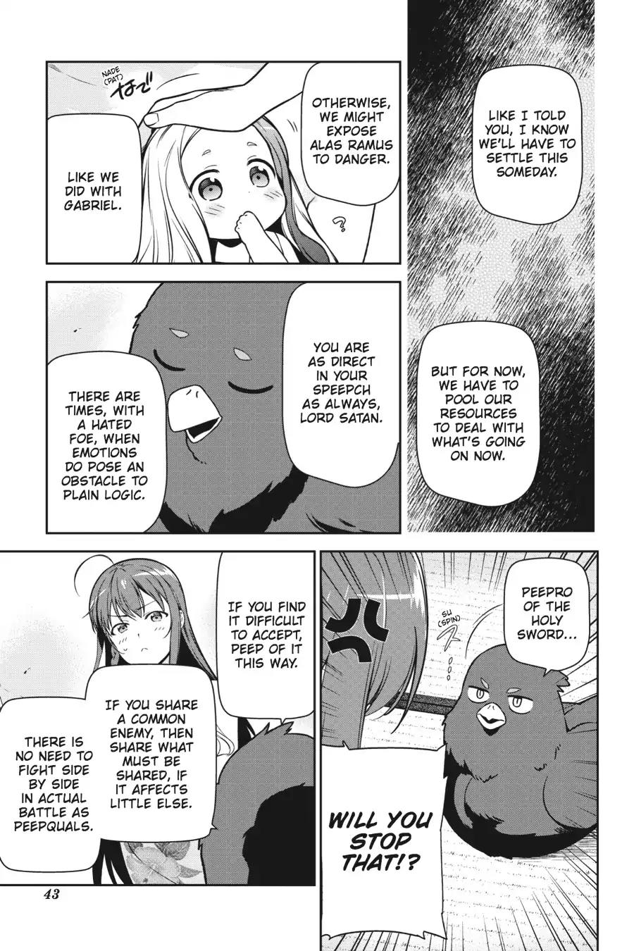 Hataraku Maou-sama! Chapter 43 page 44 - Chapter 43: The Hero Lands a Telling Blow at the Beach House