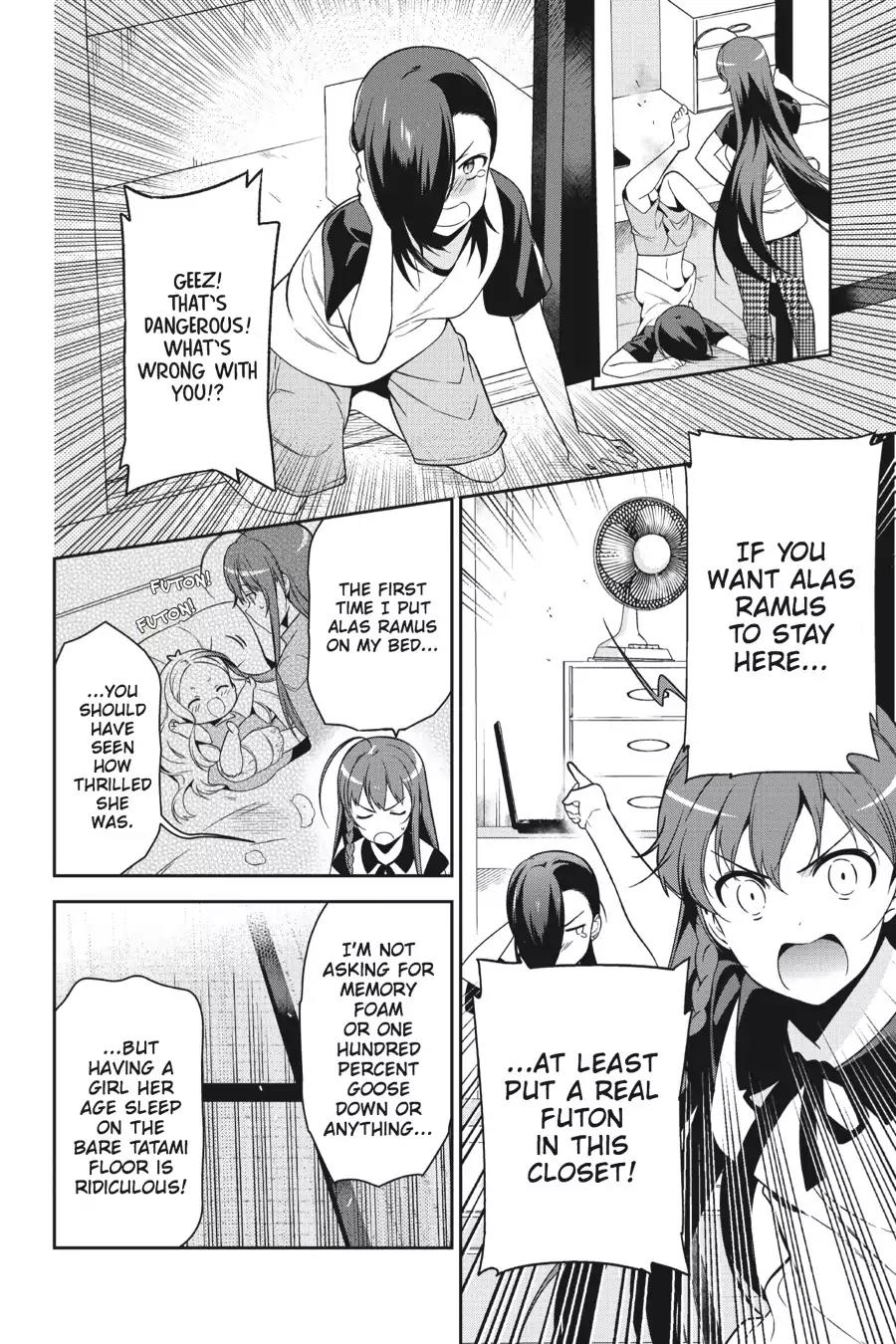 Hataraku Maou-sama! Chapter 49.6 page 4 - Vol.10 Chapter X: The Devil and the Hero Buy a Children's Futon (Part 1)