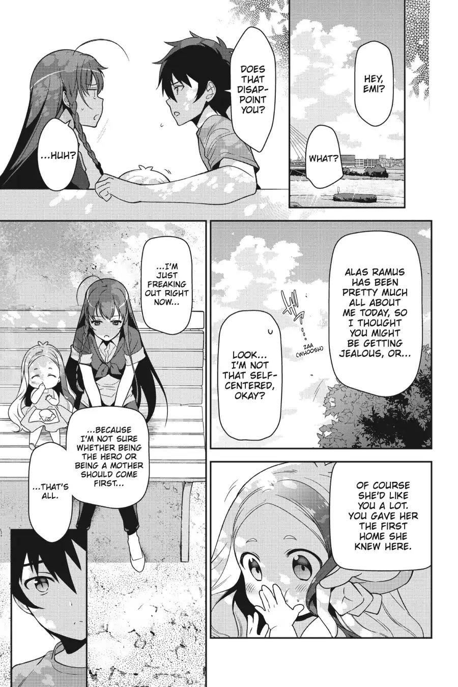 Hataraku Maou-sama! Chapter 49.7 page 23 - Vol.10 Chapter X: The Devil and the Hero Buy a Children's Futon (Part 2)