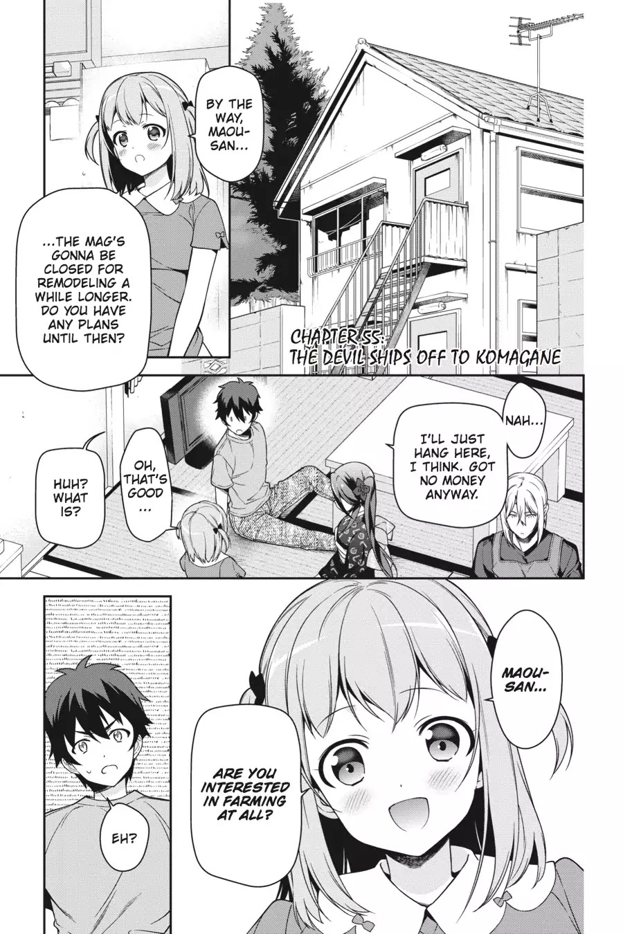 Hataraku Maou-sama! Chapter 55 page 4 - Chapter 55: The Devil Ships Off to Komagane