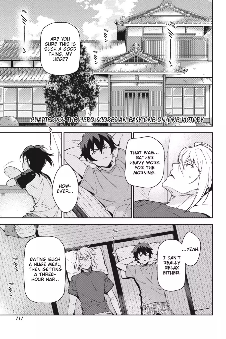 Hataraku Maou-sama! Chapter 58 page 1 - Chapter 58: The Hero Scores an Easy One-on-One Victory