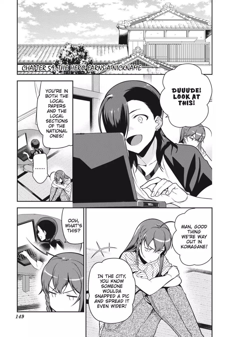 Hataraku Maou-sama! Chapter 59 page 1 - Chapter 59: The Hero Earns a Nickname