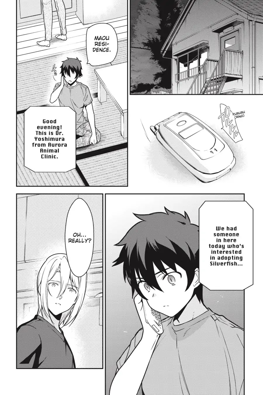 Hataraku Maou-sama! Chapter 64 page 18 - Chapter 64: The Devil Wishes His Rescued Friend Good Health