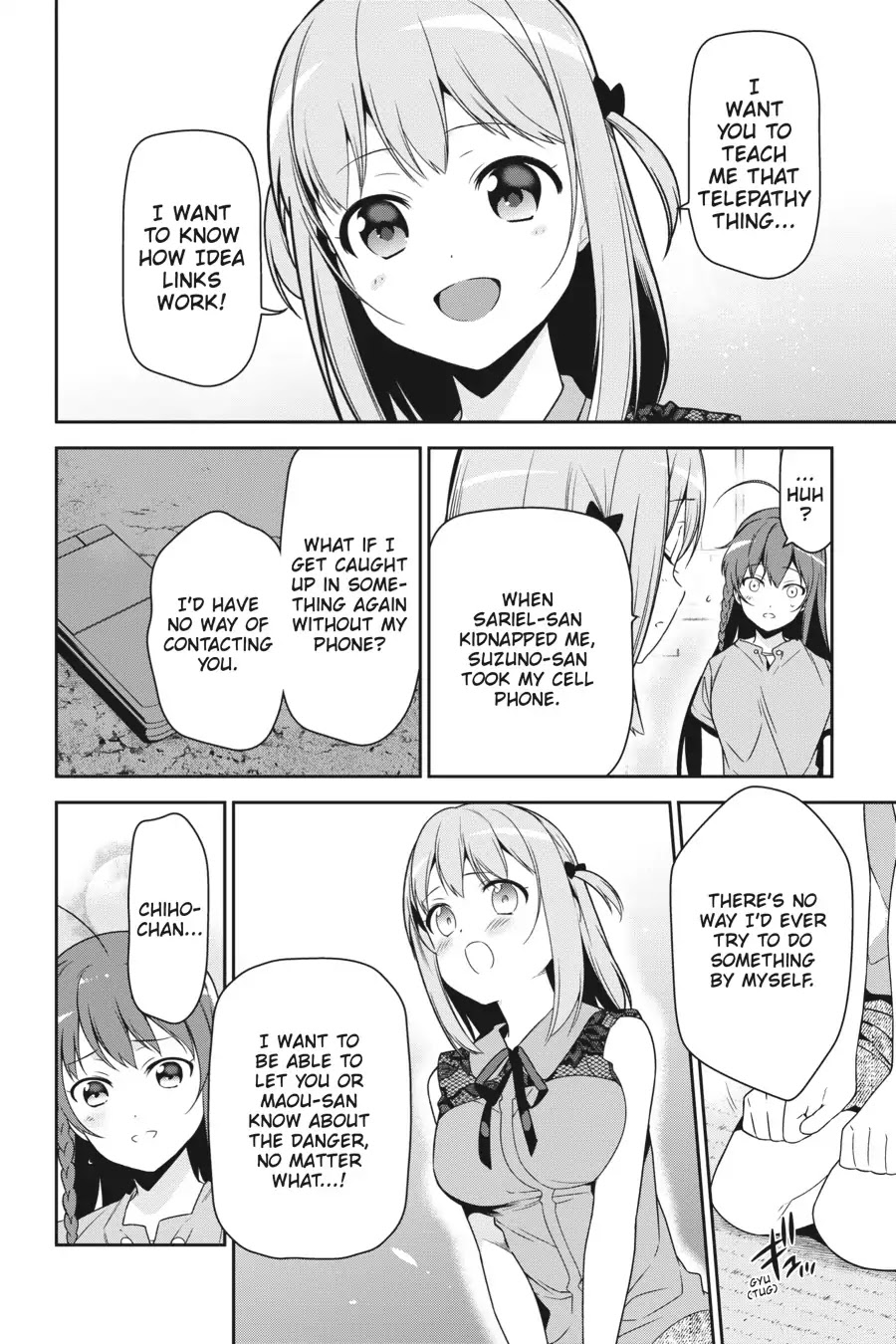 Hataraku Maou-sama! Chapter 65 page 11 - Chapter 65: The Devil and Hero Have an Awkward Moment in the Bath
