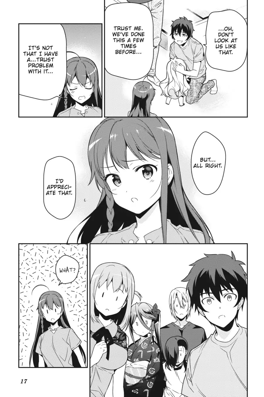 Hataraku Maou-sama! Chapter 65 page 18 - Chapter 65: The Devil and Hero Have an Awkward Moment in the Bath