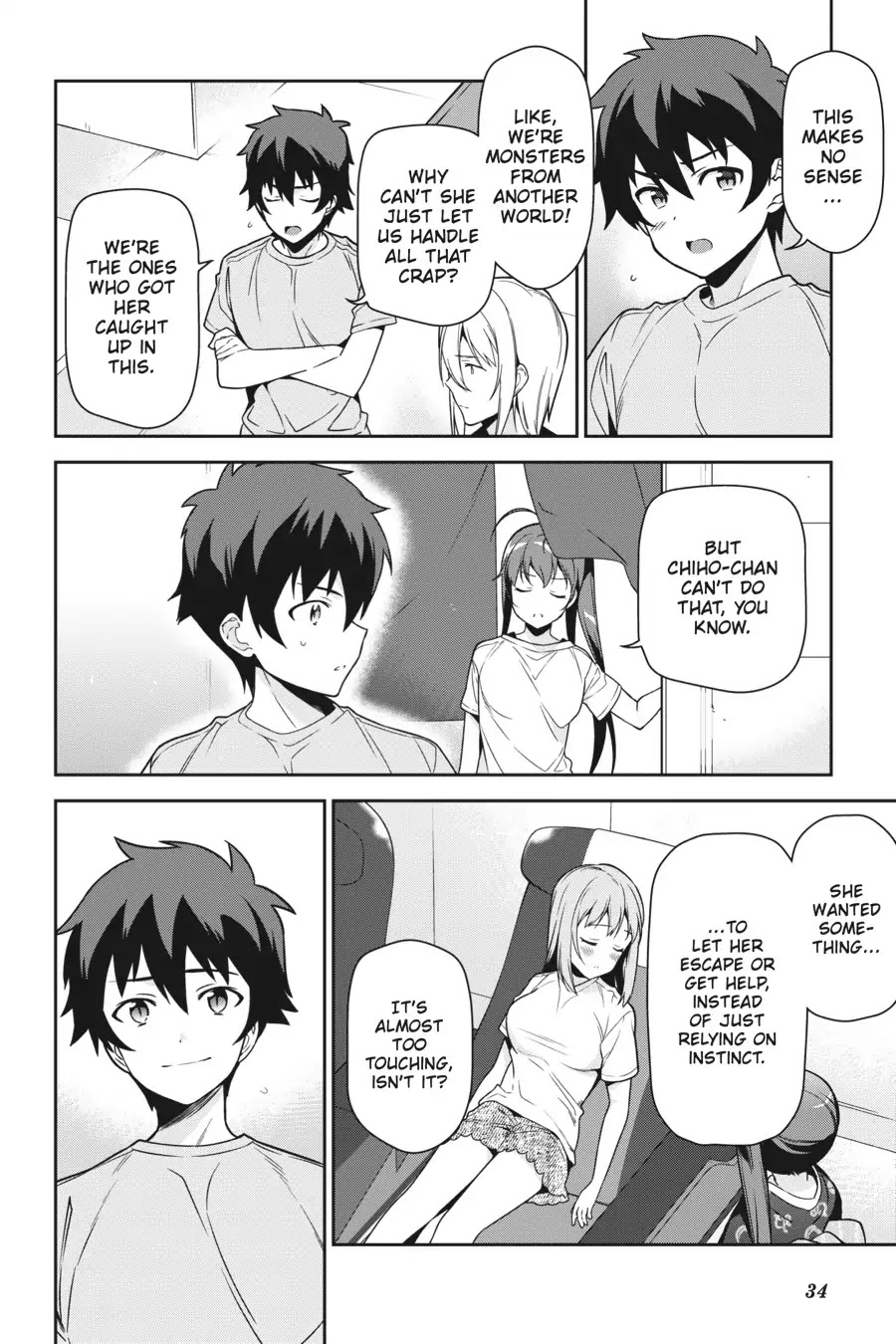 Hataraku Maou-sama! Chapter 65 page 35 - Chapter 65: The Devil and Hero Have an Awkward Moment in the Bath