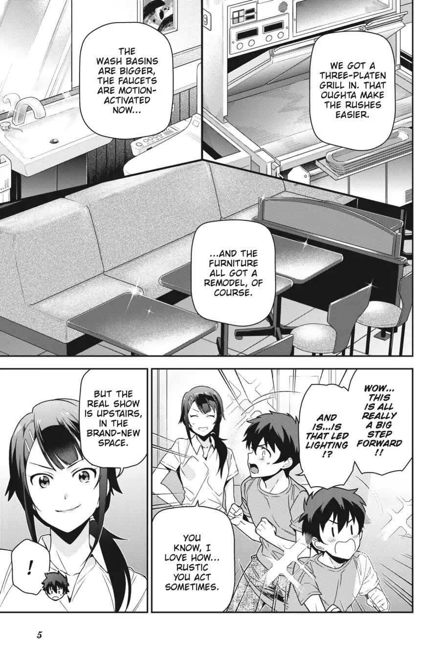 Hataraku Maou-sama! Chapter 65 page 6 - Chapter 65: The Devil and Hero Have an Awkward Moment in the Bath