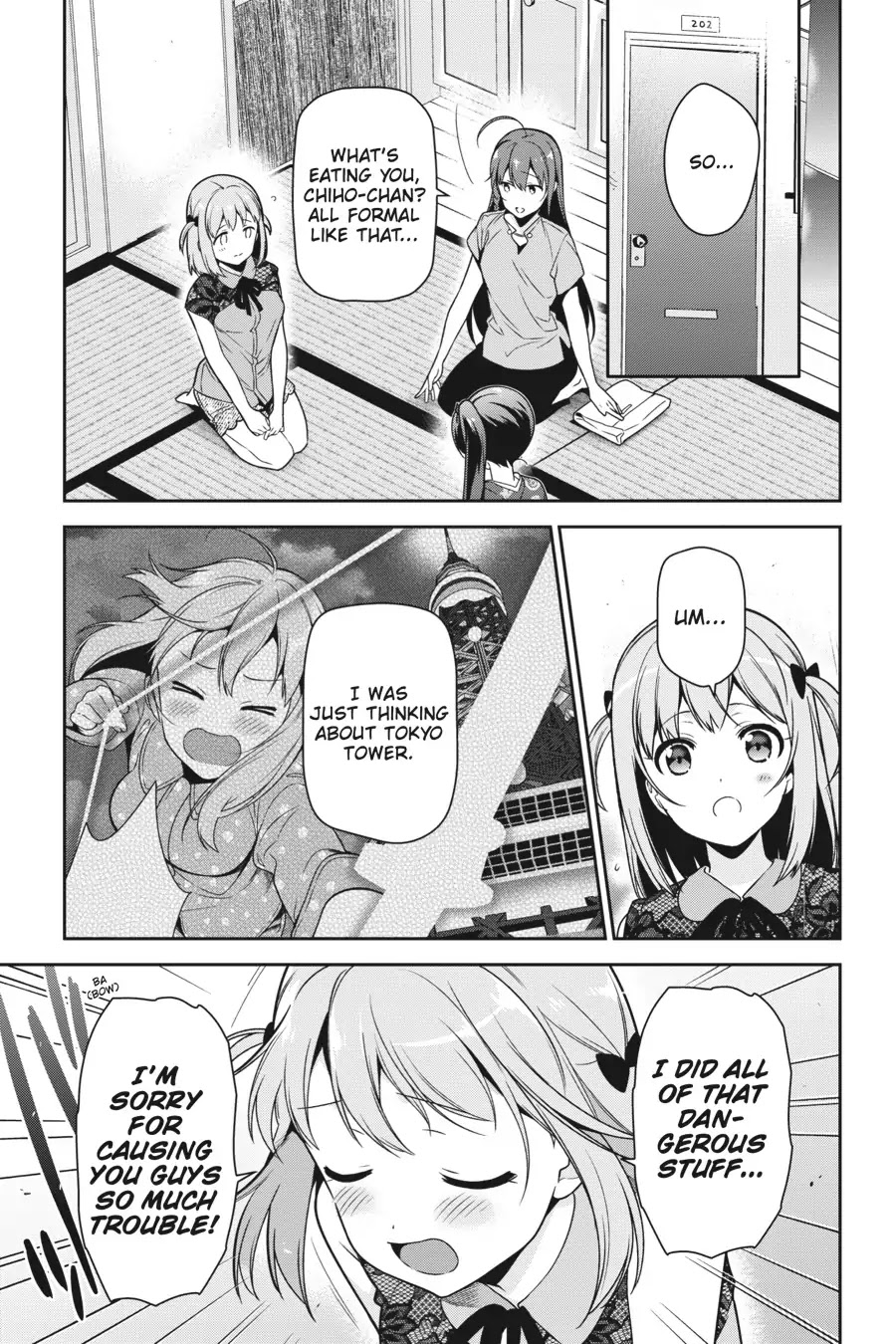 Hataraku Maou-sama! Chapter 65 page 8 - Chapter 65: The Devil and Hero Have an Awkward Moment in the Bath
