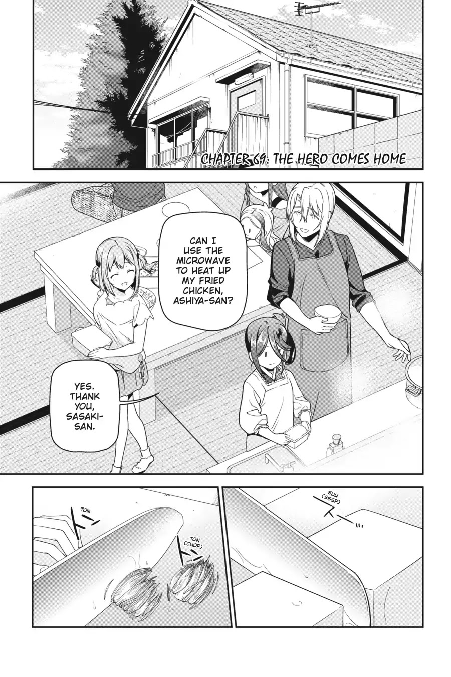 Hataraku Maou-sama! Chapter 69 page 1 - Chapter 69: The Hero Comes Home