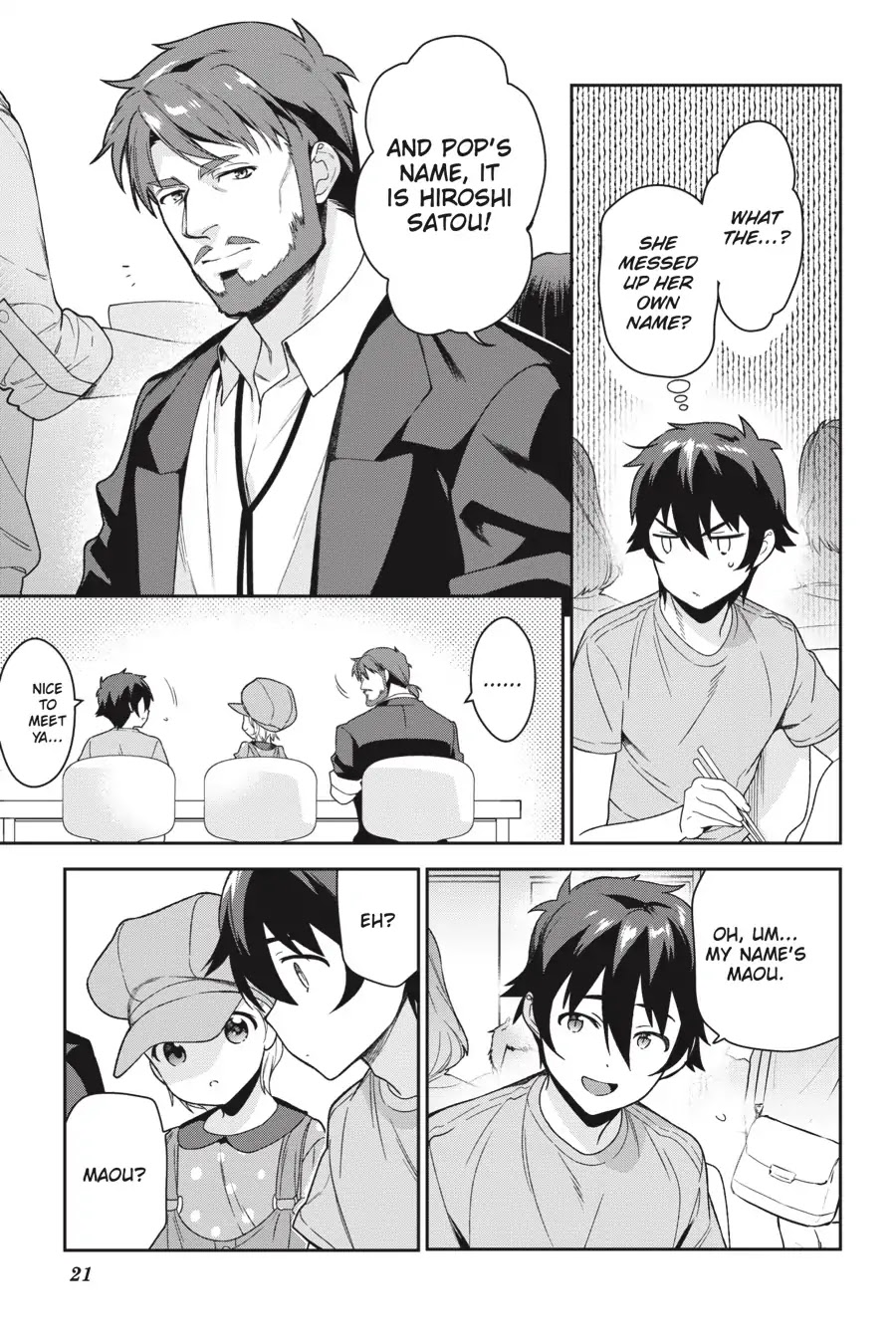 Hataraku Maou-sama! Chapter 70 page 21 - Chapter 70: The Devil Has an Encounter