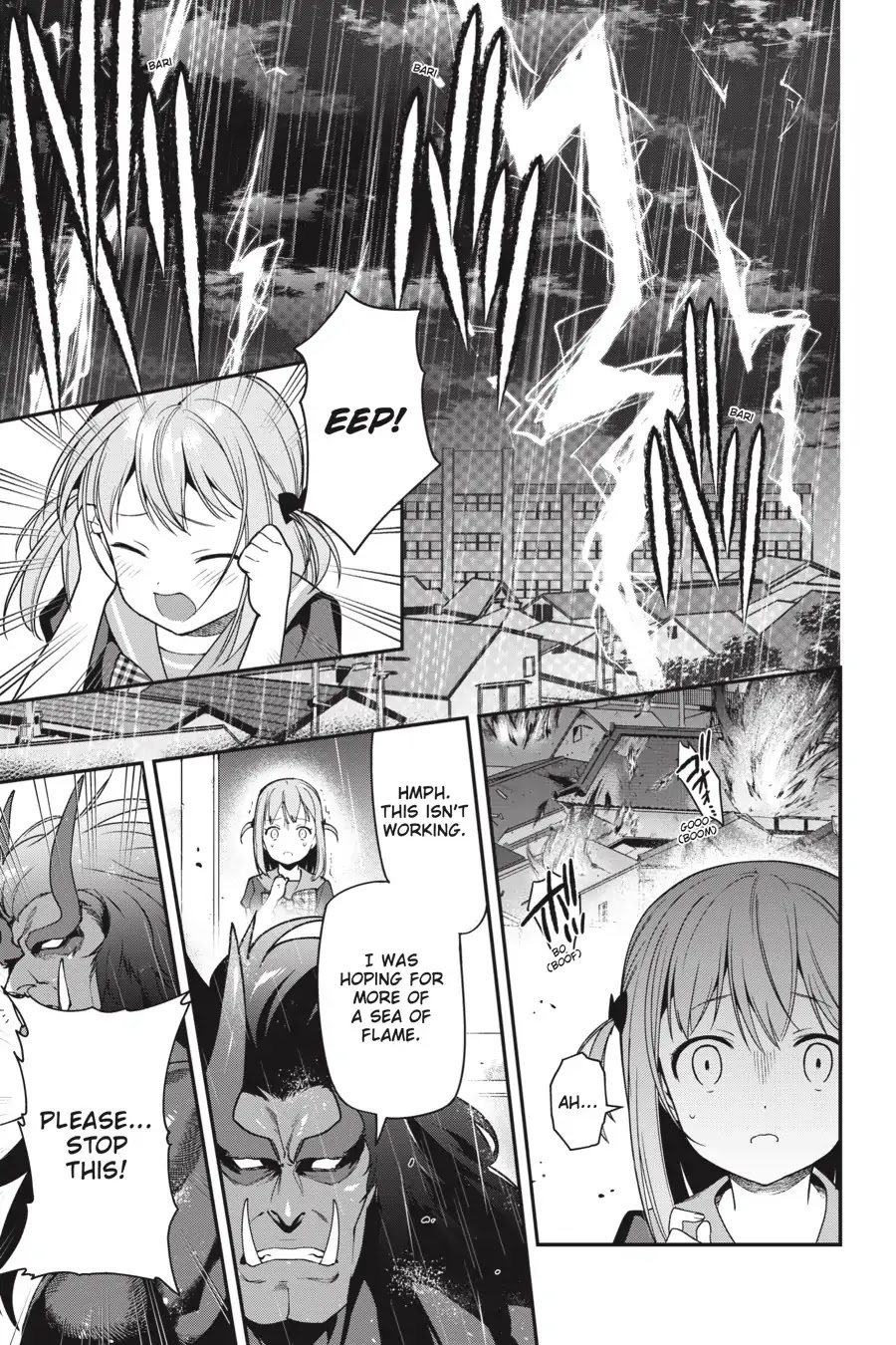 Hataraku Maou-sama! Chapter 74 page 12 - Chapter 74: The High-School Girl Is Scared by Lightning