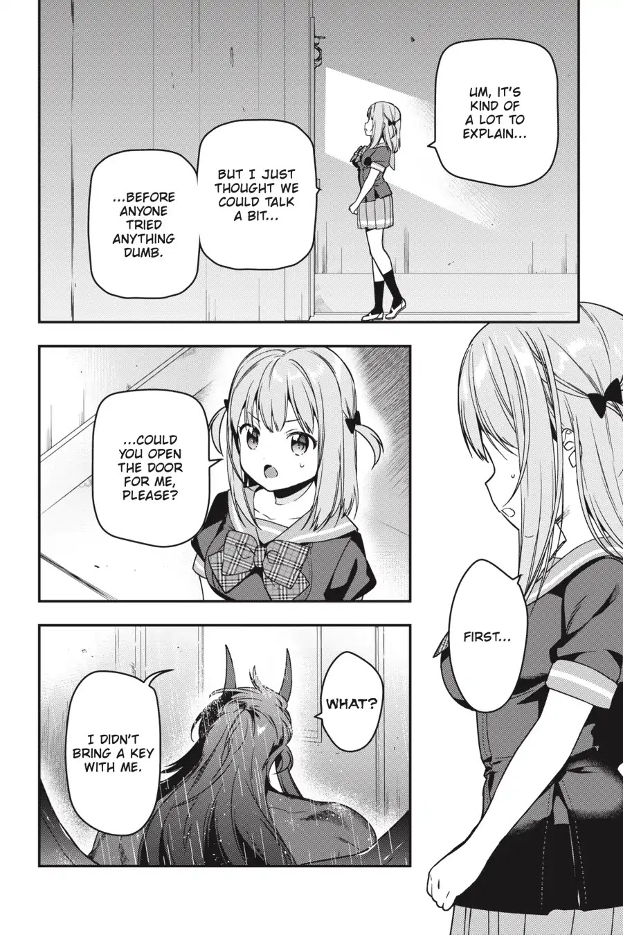 Hataraku Maou-sama! Chapter 74 page 3 - Chapter 74: The High-School Girl Is Scared by Lightning