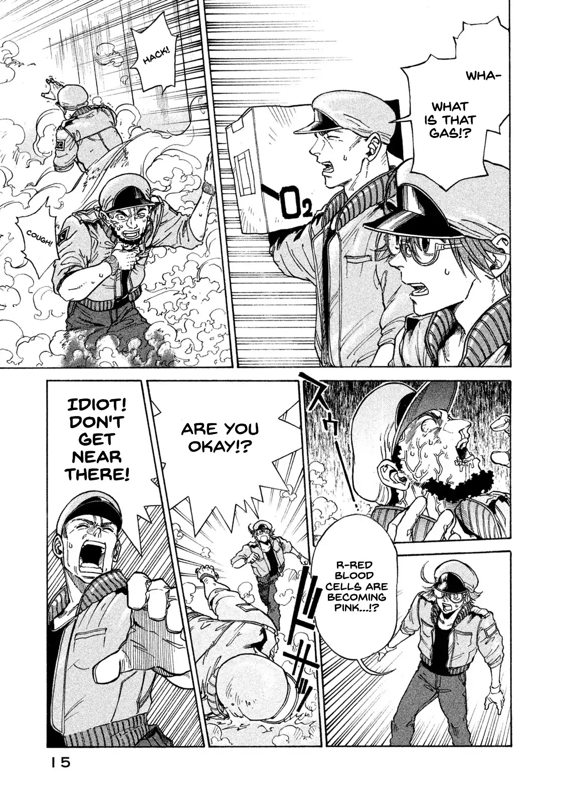 Hataraku Saibou BLACK Chapter 1 page 16 - Chapter 1: Smoking, Germs, the Beginning of an End.