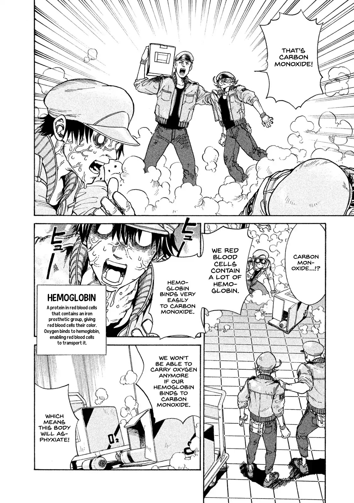 Hataraku Saibou BLACK Chapter 1 page 17 - Chapter 1: Smoking, Germs, the Beginning of an End.