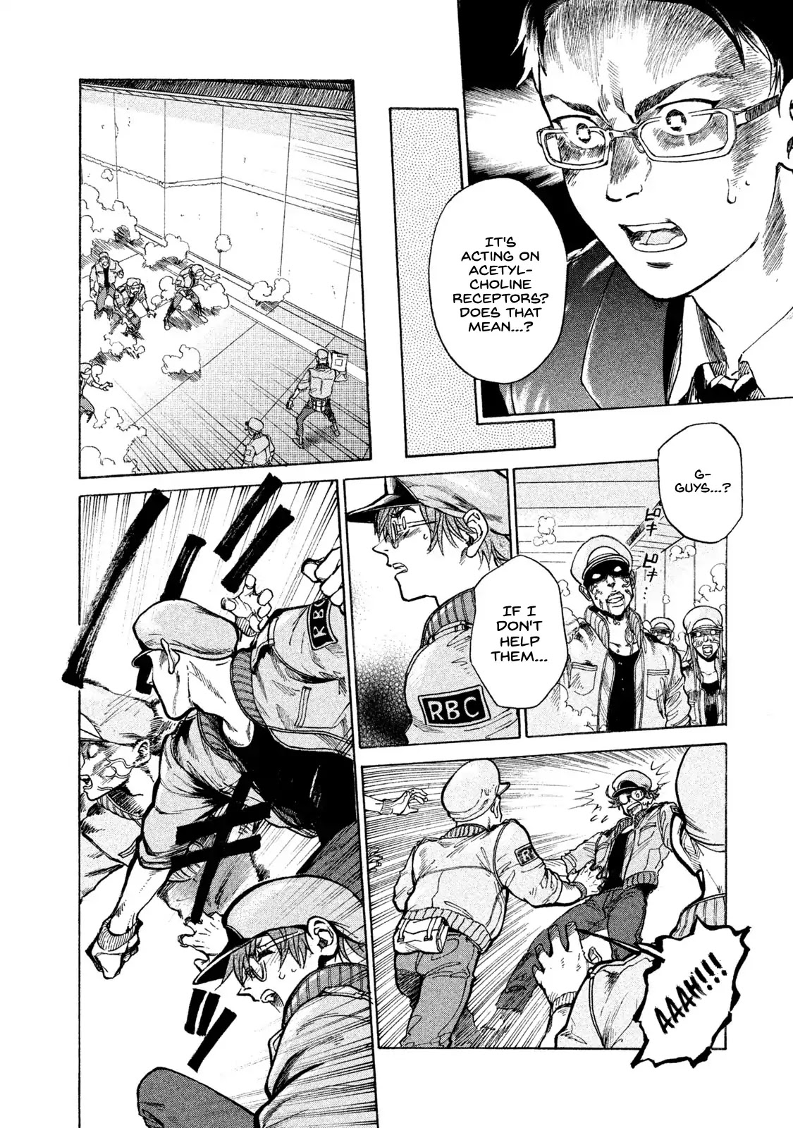 Hataraku Saibou BLACK Chapter 1 page 19 - Chapter 1: Smoking, Germs, the Beginning of an End.