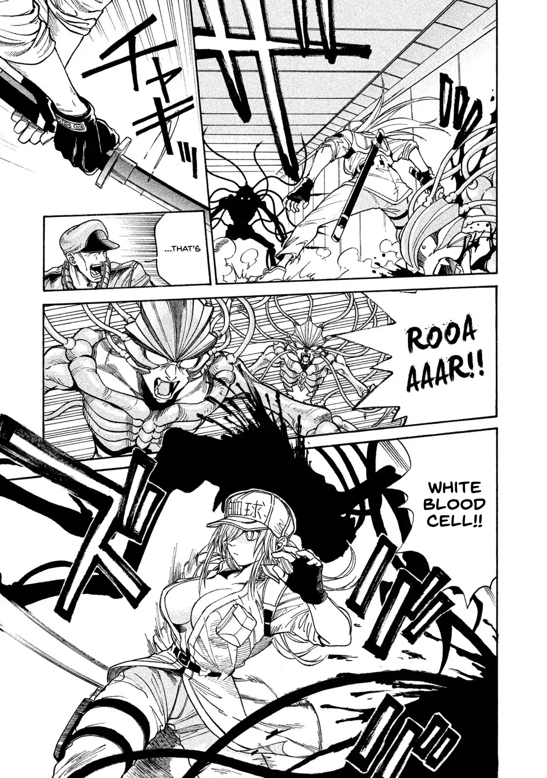Hataraku Saibou BLACK Chapter 1 page 24 - Chapter 1: Smoking, Germs, the Beginning of an End.