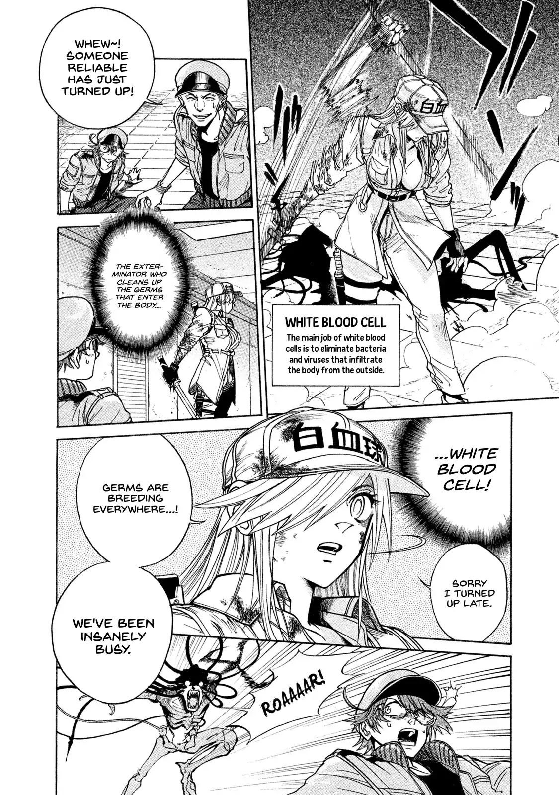 Hataraku Saibou BLACK Chapter 1 page 25 - Chapter 1: Smoking, Germs, the Beginning of an End.