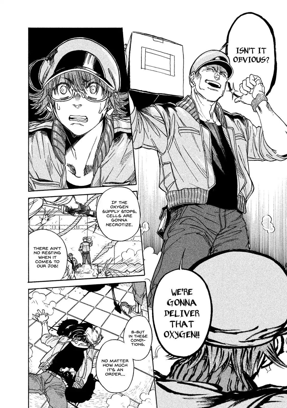 Hataraku Saibou BLACK Chapter 1 page 27 - Chapter 1: Smoking, Germs, the Beginning of an End.