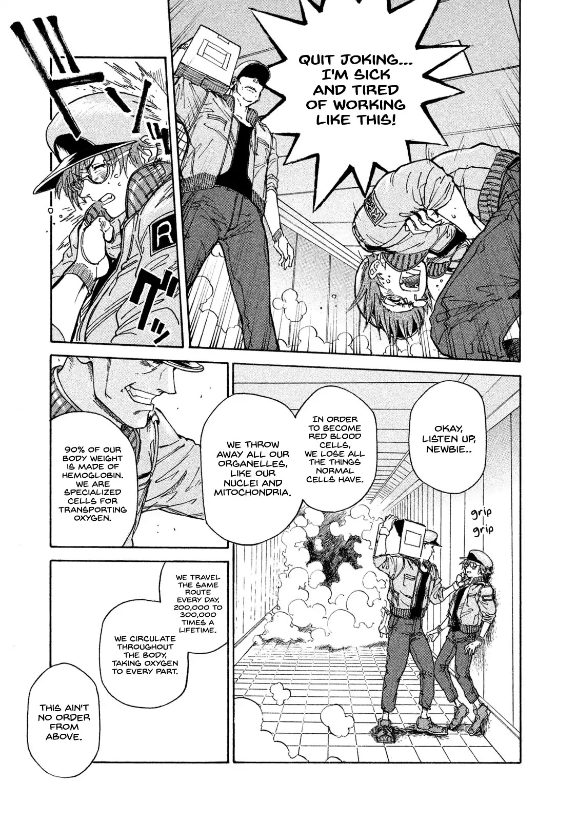 Hataraku Saibou BLACK Chapter 1 page 28 - Chapter 1: Smoking, Germs, the Beginning of an End.