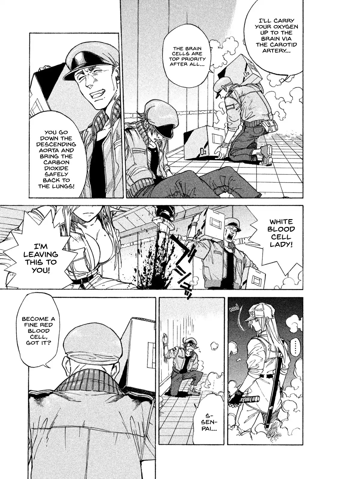 Hataraku Saibou BLACK Chapter 1 page 30 - Chapter 1: Smoking, Germs, the Beginning of an End.
