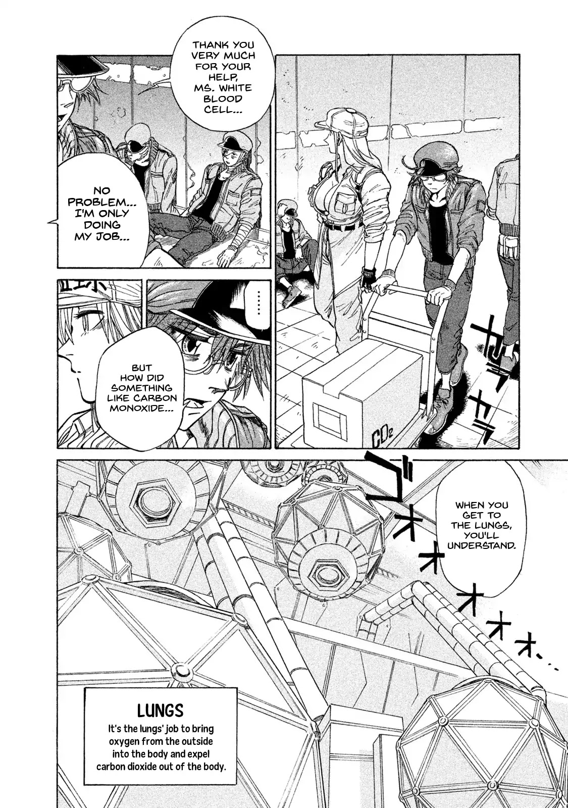 Hataraku Saibou BLACK Chapter 1 page 33 - Chapter 1: Smoking, Germs, the Beginning of an End.