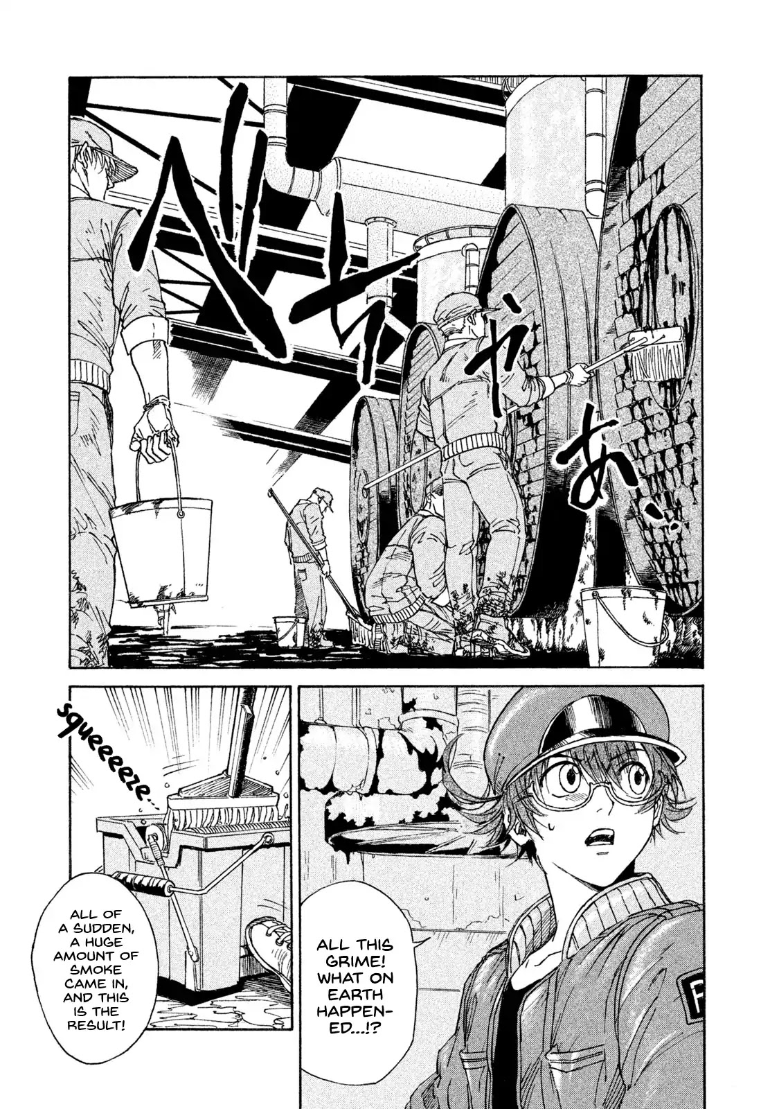 Hataraku Saibou BLACK Chapter 1 page 34 - Chapter 1: Smoking, Germs, the Beginning of an End.
