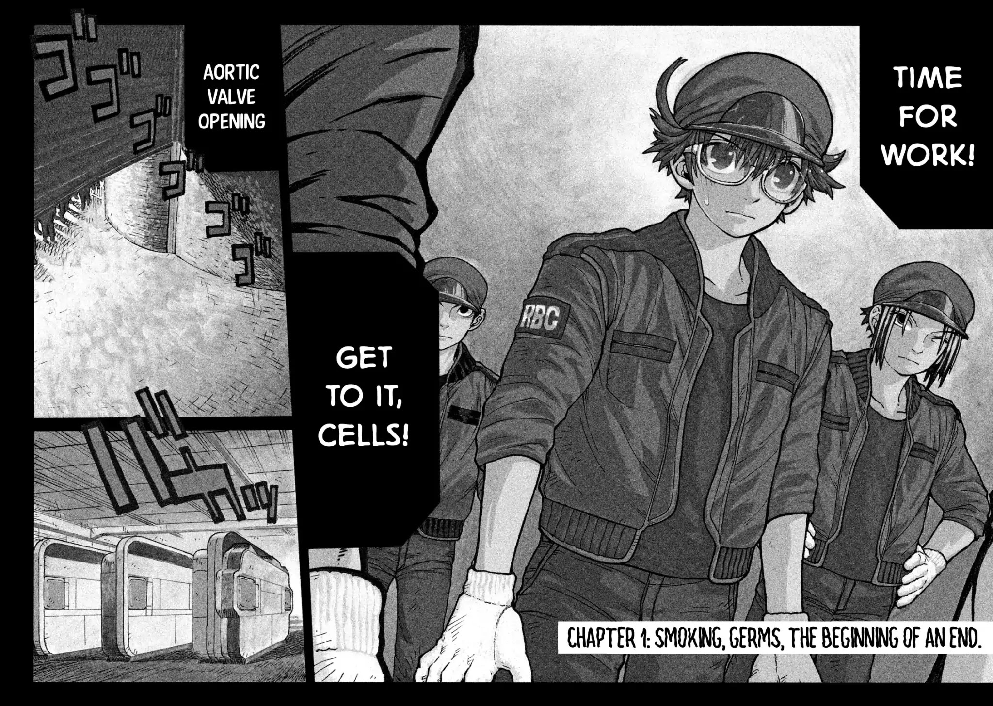 Hataraku Saibou BLACK Chapter 1 page 6 - Chapter 1: Smoking, Germs, the Beginning of an End.