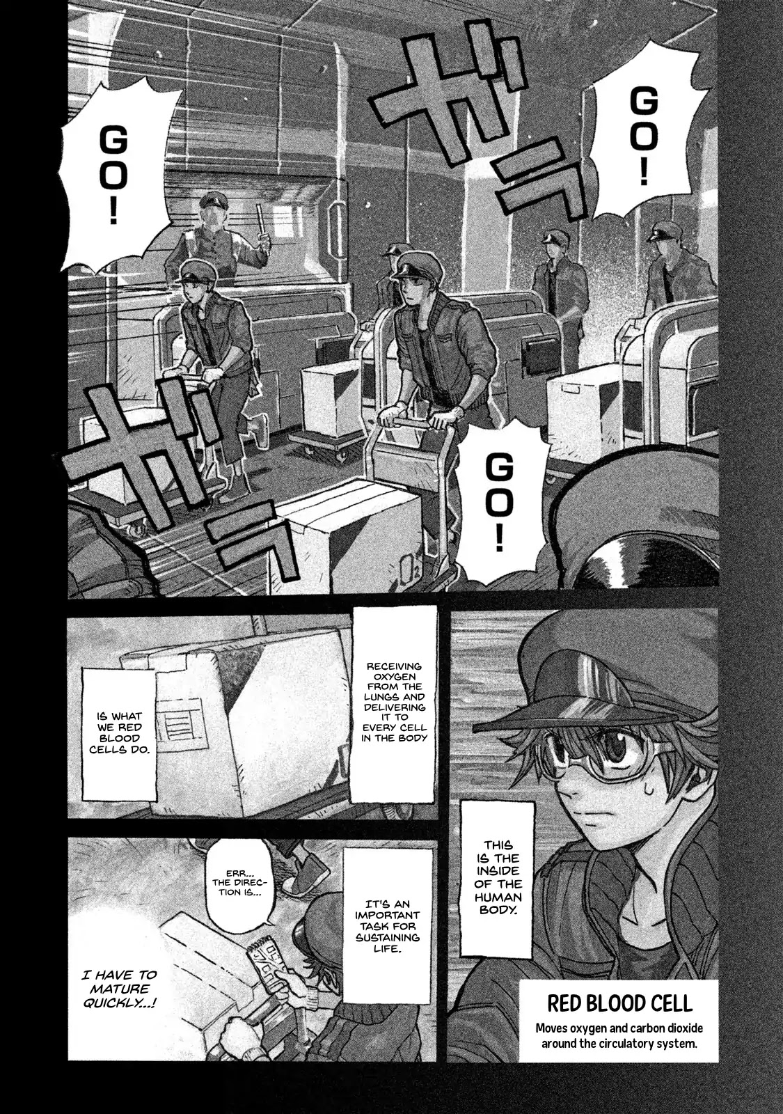 Hataraku Saibou BLACK Chapter 1 page 7 - Chapter 1: Smoking, Germs, the Beginning of an End.