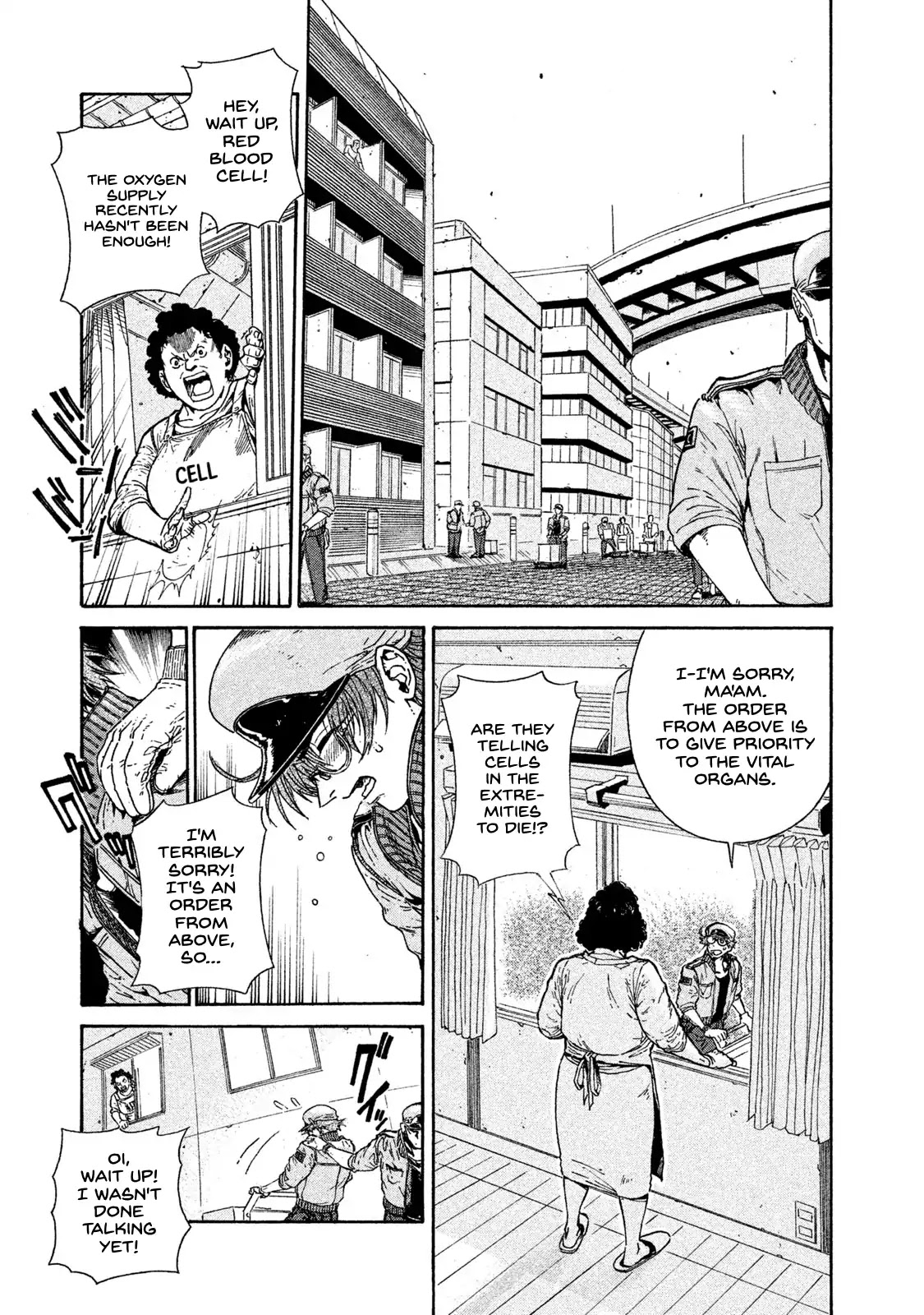 Hataraku Saibou BLACK Chapter 1 page 8 - Chapter 1: Smoking, Germs, the Beginning of an End.