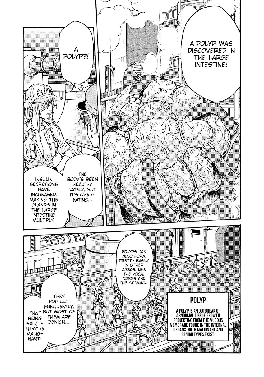 Hataraku Saibou BLACK Chapter 11 page 16 - Chapter 11: Peace, Polyp, Catastrophe