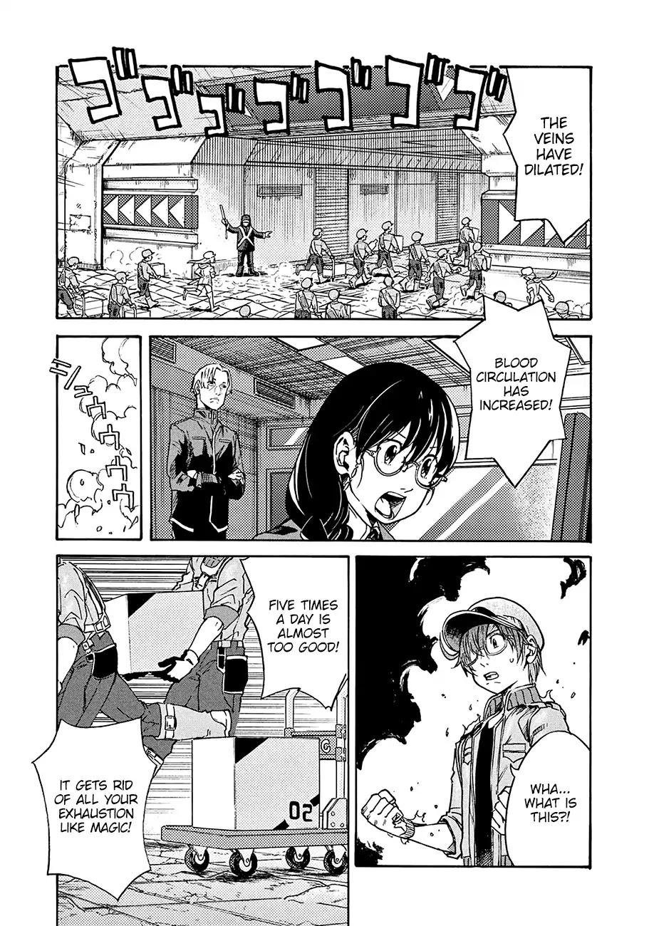 Hataraku Saibou BLACK Chapter 12 page 10 - Chapter 12: Energy drink, Nosebleed, Quota