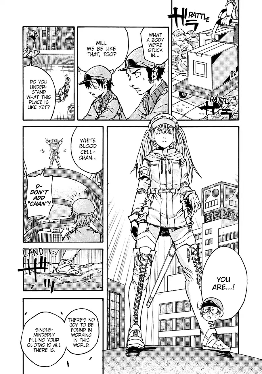 Hataraku Saibou BLACK Chapter 12 page 21 - Chapter 12: Energy drink, Nosebleed, Quota
