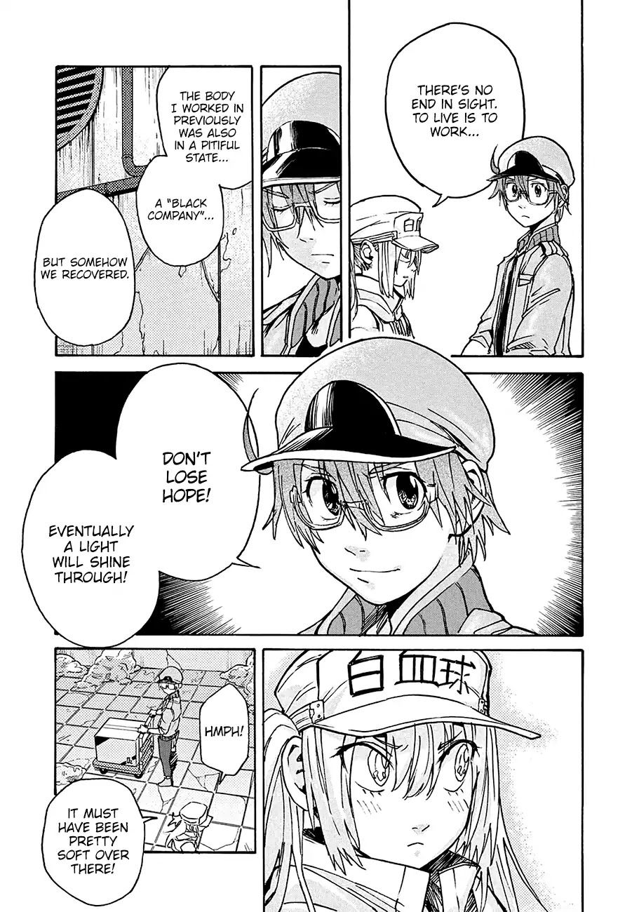 Hataraku Saibou BLACK Chapter 12 page 22 - Chapter 12: Energy drink, Nosebleed, Quota