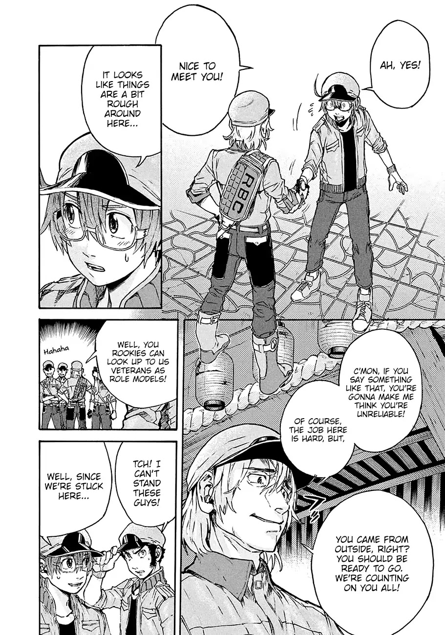 Hataraku Saibou BLACK Chapter 12 page 5 - Chapter 12: Energy drink, Nosebleed, Quota