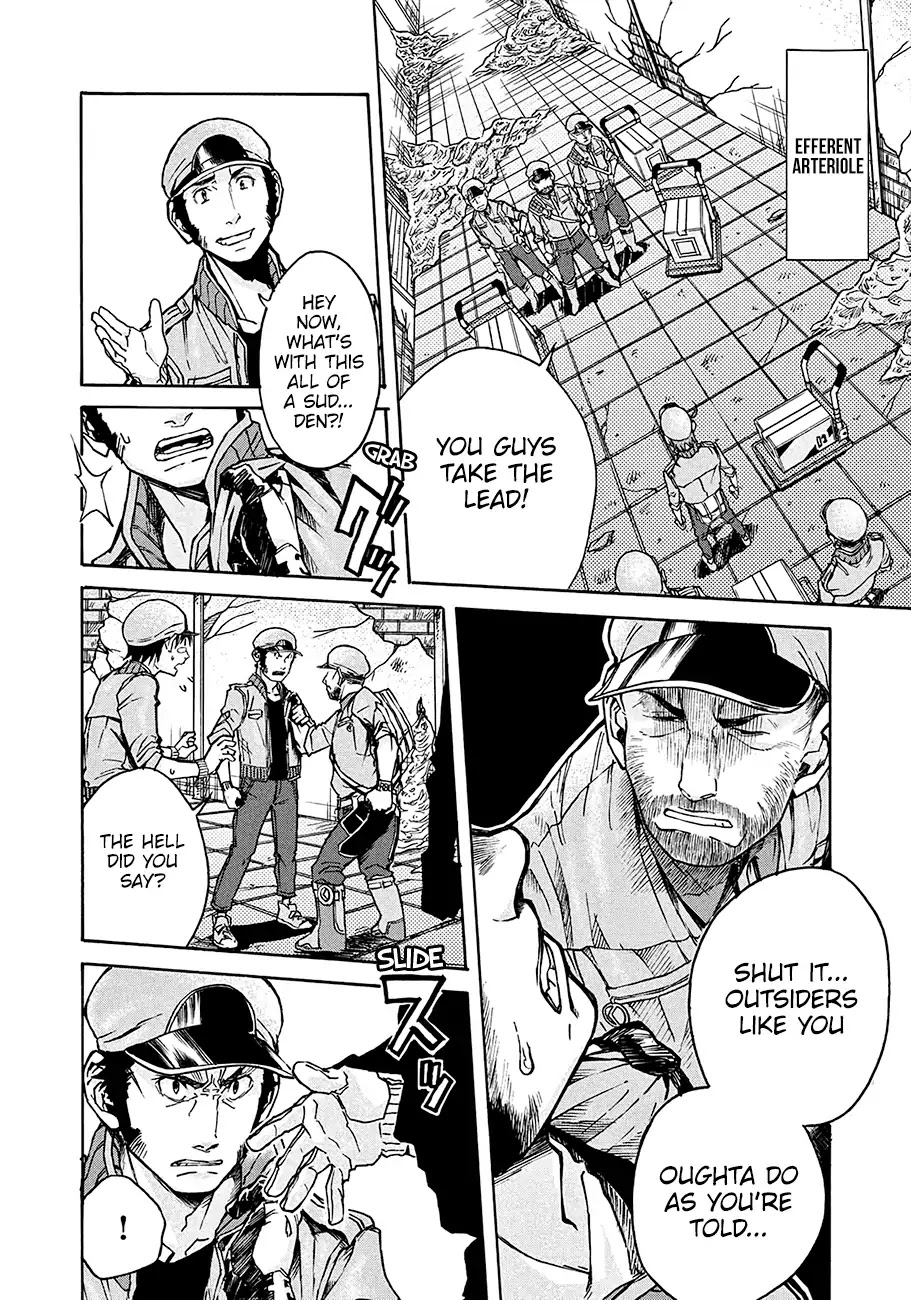 Hataraku Saibou BLACK Chapter 13 page 10 - Chapter 13: Kidney, Ureterolithiasis, Hematuria