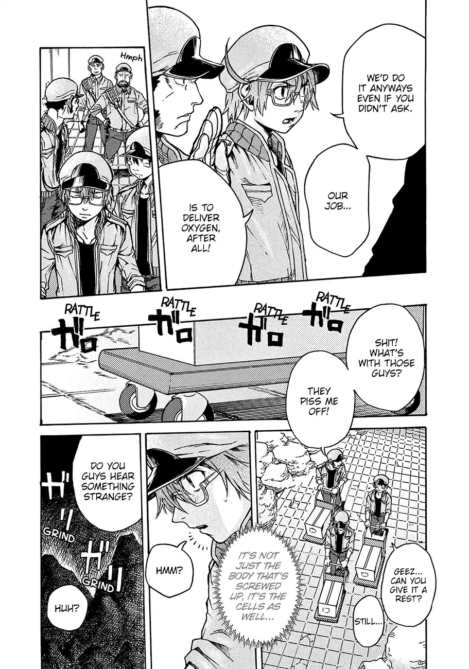 Hataraku Saibou BLACK Chapter 13 page 11 - Chapter 13: Kidney, Ureterolithiasis, Hematuria