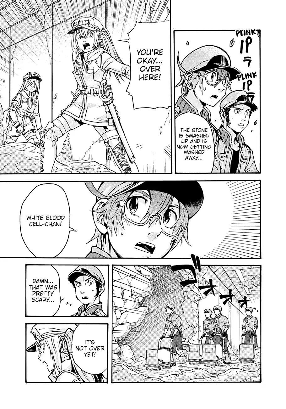 Hataraku Saibou BLACK Chapter 13 page 21 - Chapter 13: Kidney, Ureterolithiasis, Hematuria