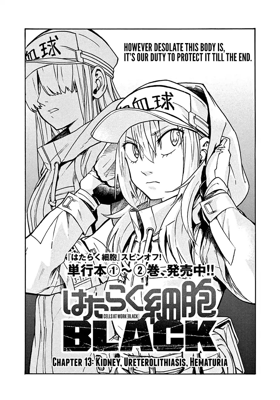 Hataraku Saibou BLACK Chapter 13 page 3 - Chapter 13: Kidney, Ureterolithiasis, Hematuria