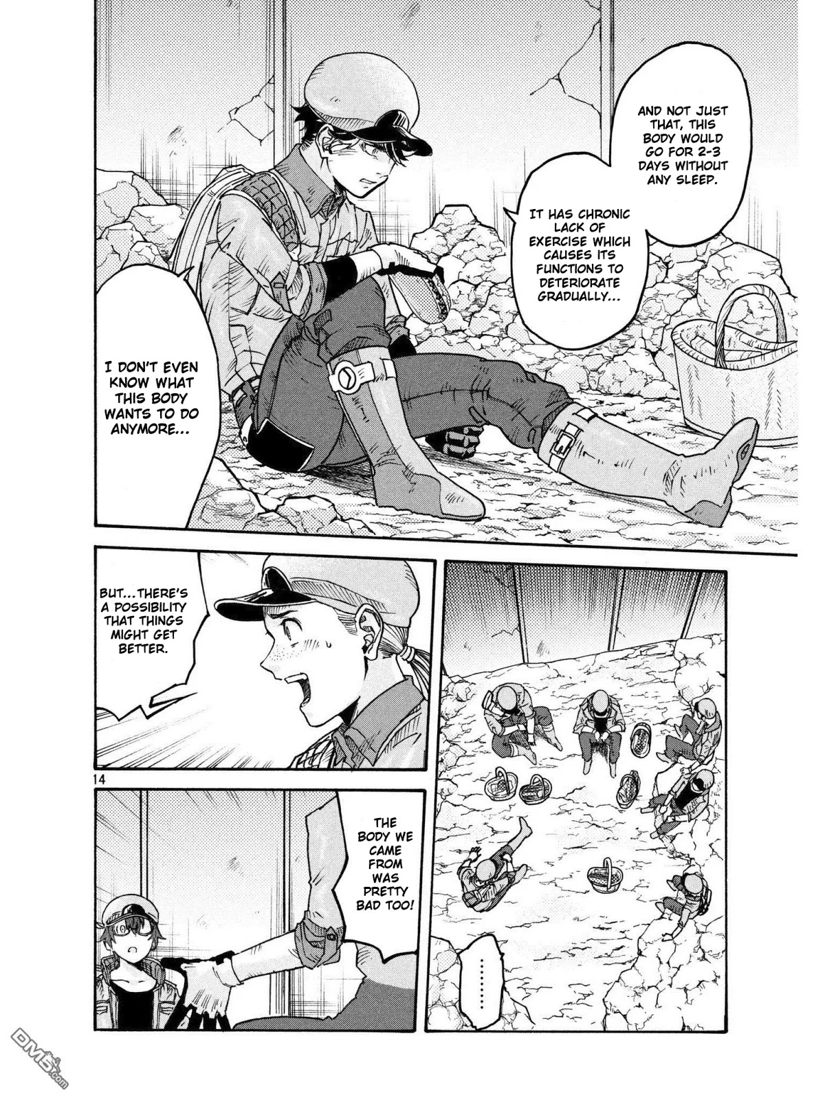 Hataraku Saibou BLACK Chapter 18 page 14 - Chapter 18: Pancreas, Insulin, Collapse