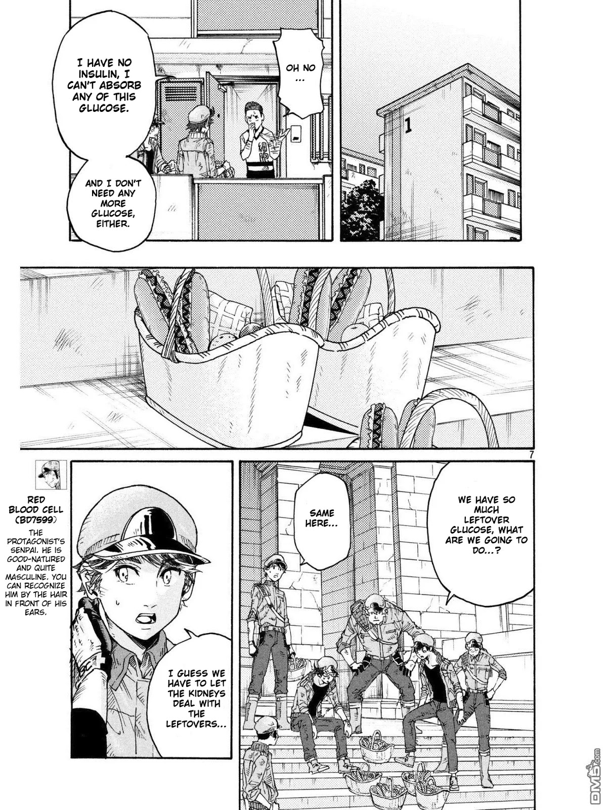 Hataraku Saibou BLACK Chapter 18 page 7 - Chapter 18: Pancreas, Insulin, Collapse