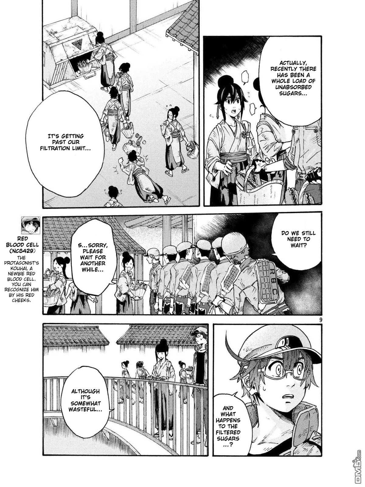 Hataraku Saibou BLACK Chapter 18 page 9 - Chapter 18: Pancreas, Insulin, Collapse