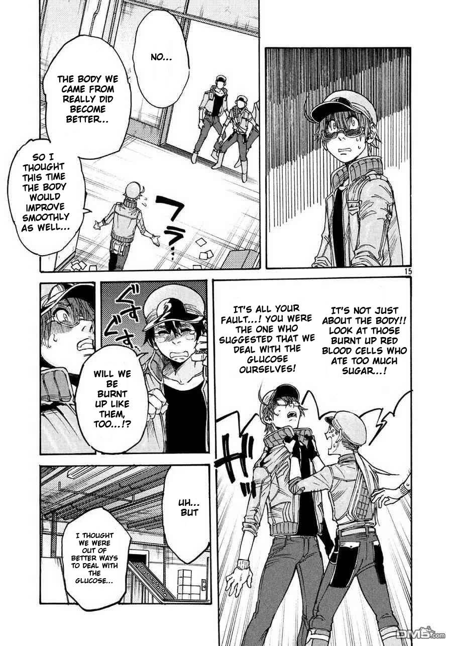 Hataraku Saibou BLACK Chapter 19 page 15 - Chapter 19: Exhaustion, Glycation, Excuse