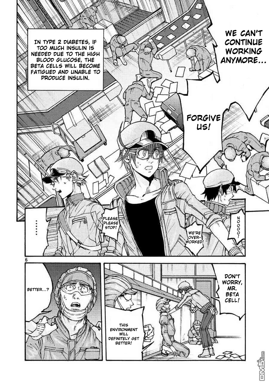 Hataraku Saibou BLACK Chapter 19 page 6 - Chapter 19: Exhaustion, Glycation, Excuse