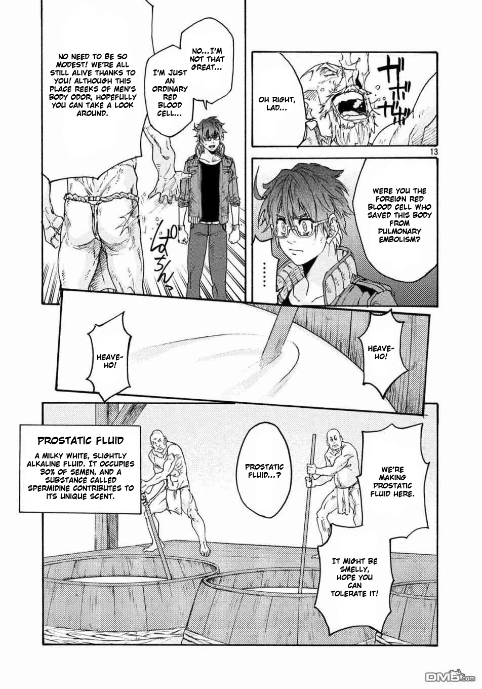 Hataraku Saibou BLACK Chapter 20 page 13 - Chapter 20: AGA, Semen, Losing Work