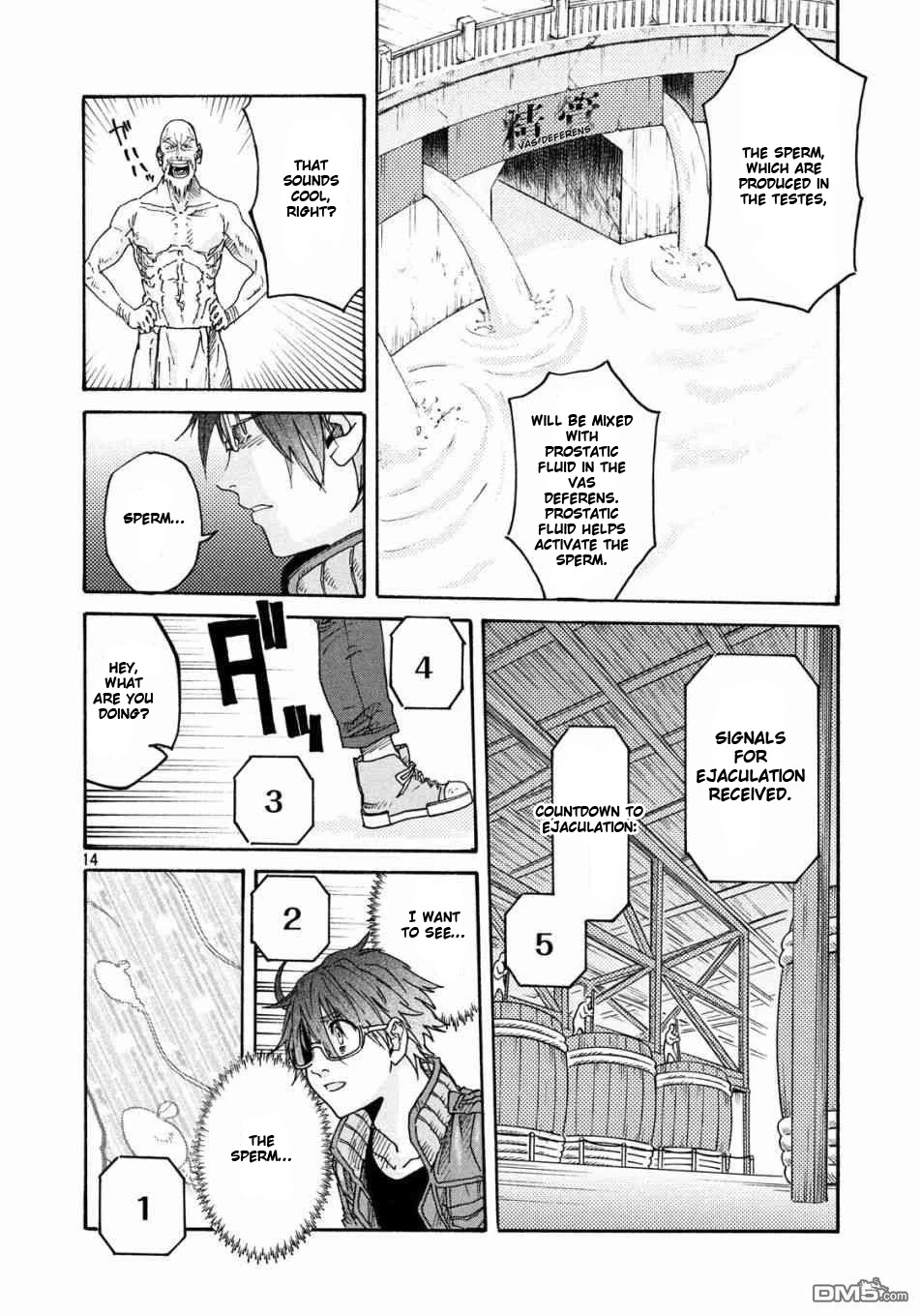 Hataraku Saibou BLACK Chapter 20 page 14 - Chapter 20: AGA, Semen, Losing Work