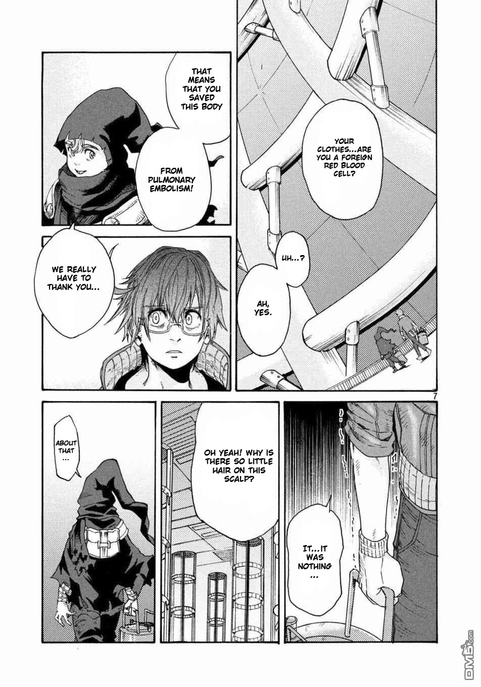 Hataraku Saibou BLACK Chapter 20 page 7 - Chapter 20: AGA, Semen, Losing Work