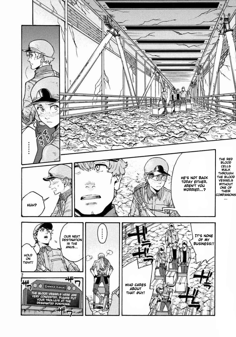 Hataraku Saibou BLACK Chapter 21 page 2 - Chapter 21: Return, Responsibility, Hemorrhoids
