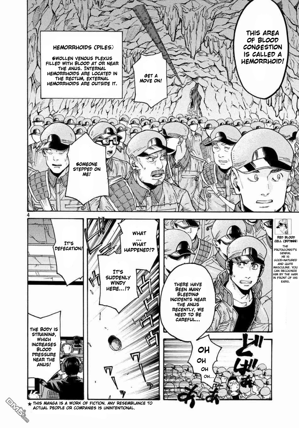 Hataraku Saibou BLACK Chapter 21 page 4 - Chapter 21: Return, Responsibility, Hemorrhoids