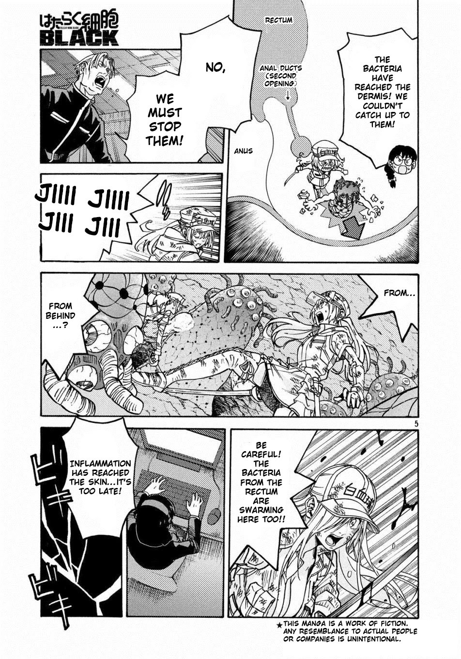 Hataraku Saibou BLACK Chapter 22 page 5 - Chapter 22: Anal Fistula, Liability, Credit