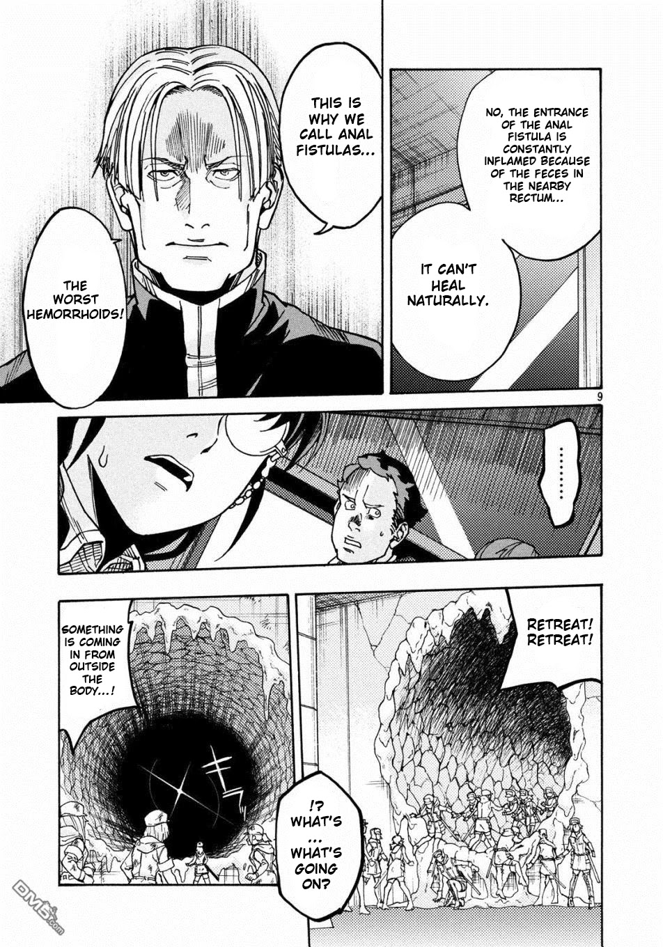 Hataraku Saibou BLACK Chapter 22 page 9 - Chapter 22: Anal Fistula, Liability, Credit
